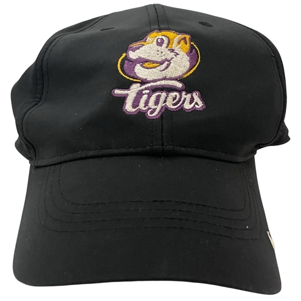 LSU Tigers Adult Adjustable Dark Grey Dri-Fit Ball Cap by Nike Legacy91